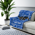 Mustangs Plush Throw Blanket