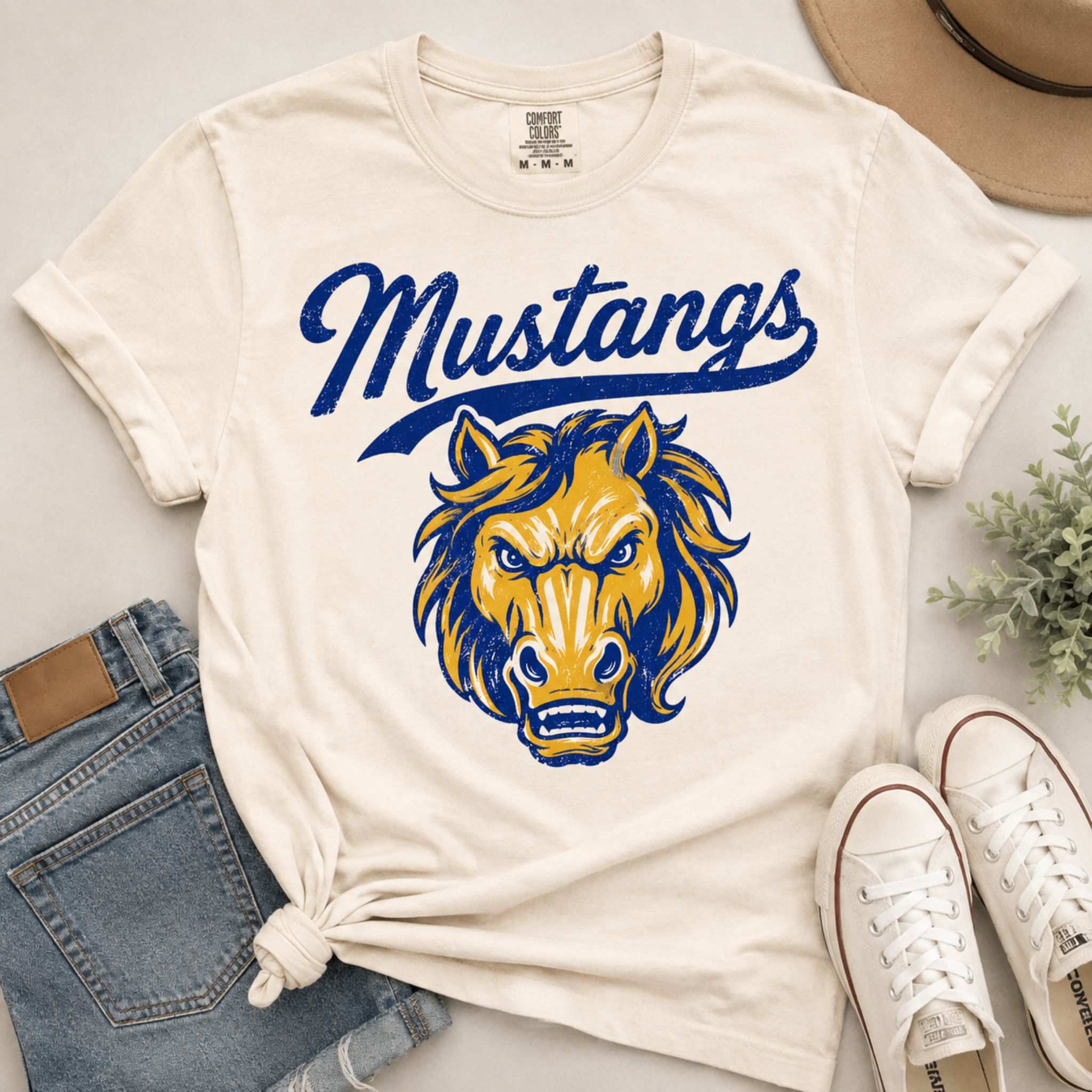 Mustang Power Comfort Colors Tee